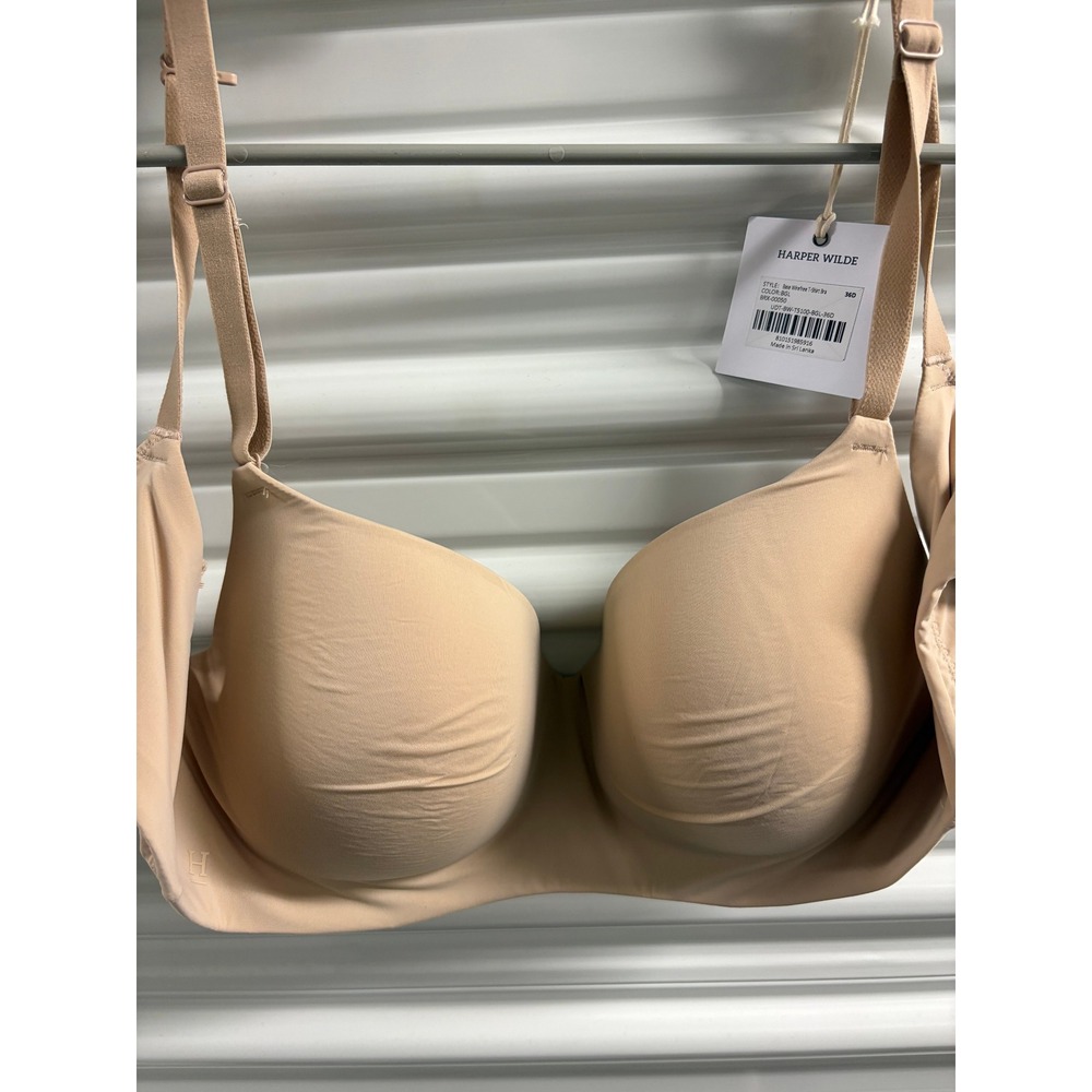 Harper Wilde Base Wirefree T-Shirt Bra Beige 36D BRX-00050